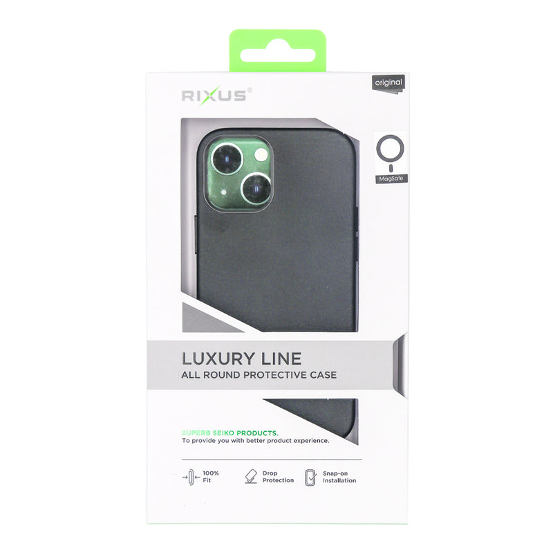 Rixus Classic 02 Funda Con MagSafe Para iPhone 12 Pro Max Negro