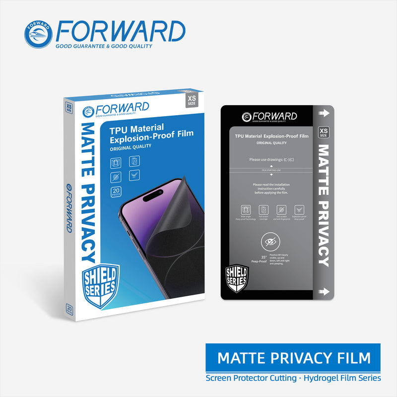 Forward Film de confidentialité mat de 7" (XS) (20 pièces)