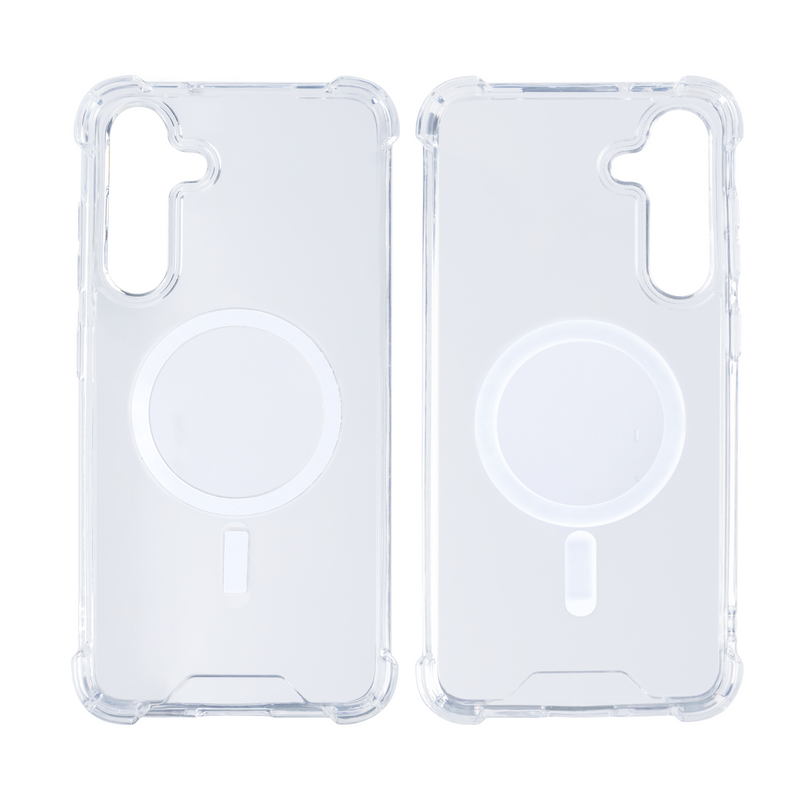 Rixus For Samsung Galaxy S24 Plus 5G S926B Anti-Burst Case With MagSafe Transparent