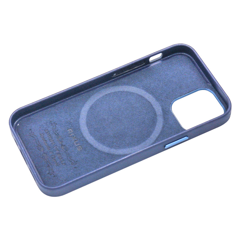 Rixus Classic 02 Case With MagSafe For iPhone 12 Mini Blue