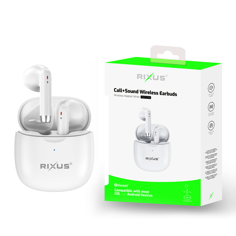 Rixus RXBT109A Auricular Bluetooth SoundCore Blanco