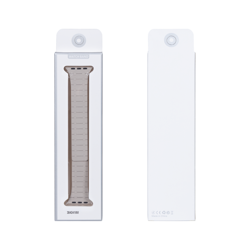 Para Apple Reloj 38 mm, 40 mm, 41 mm Banda de silicona magnética Doble color Starlight/Pink Retail Box