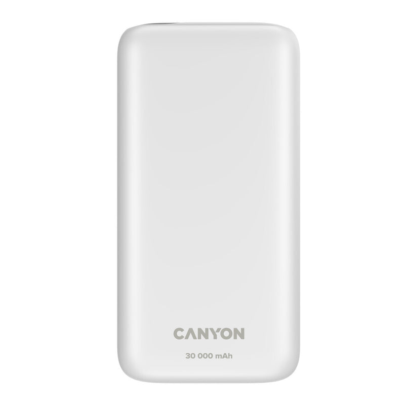 Canyon Powerbank PB-301 USB-C PD, USB-A 30000mAh Blanco