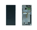 Samsung Galaxy S22 Ultra S908B Display And Digitizer With Frame Phantom White Service Pack