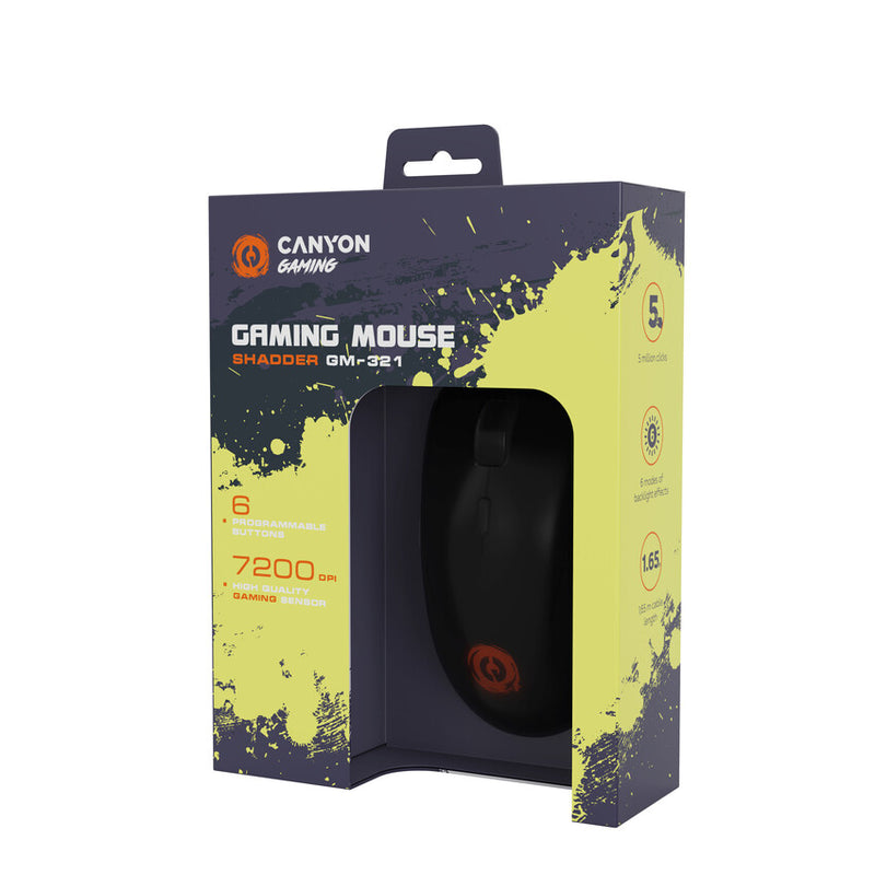 Canyon Gaming Mouse GM-321 SHADDER Black