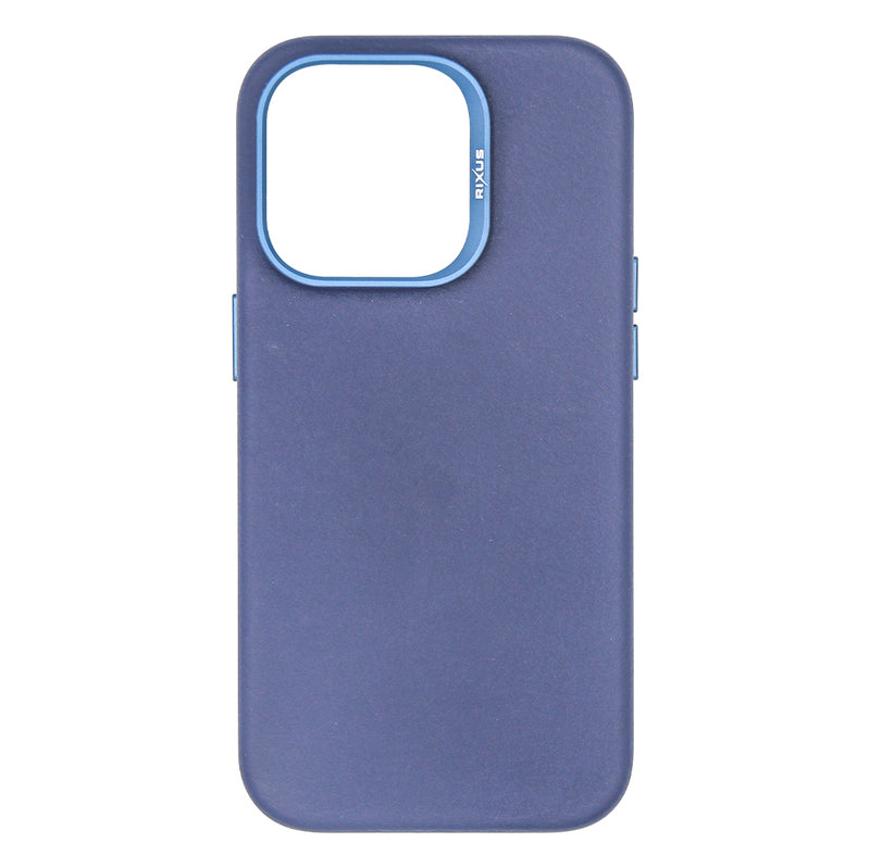 Rixus Classic 02 Case With MagSafe Pour iPhone 14 Pro Bleu