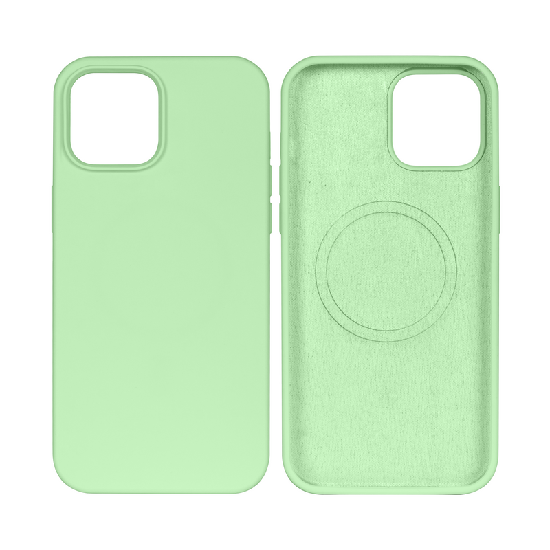 Rixus Para Funda de TPU blanda para iPhone 14 con MagSafe Matcha