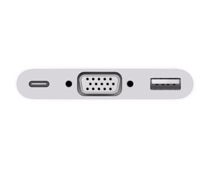 Apple Adaptador de USB-C a multipuerto (USB-C, USB-A, VGA) For MacBook 15cm Blanco (MJ1L2ZM/A)