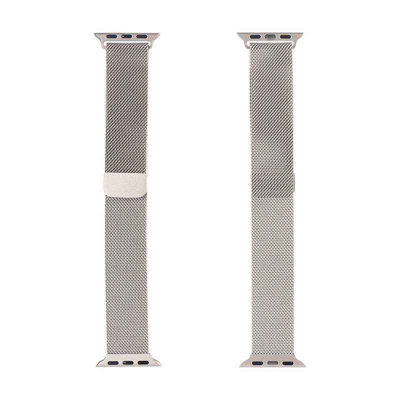 Para Apple Reloj 38mm, 40mm, 41mm Correa Milanese Loop 7ª Generación Starlight