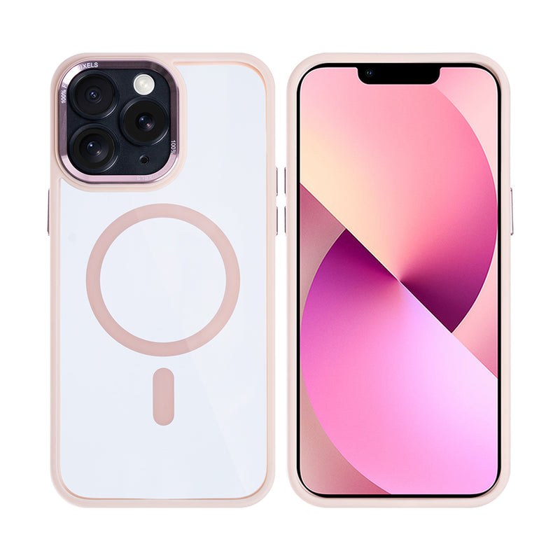 Rixus Classic 04 Case With MagSafe For iPhone 11 Pro Max Pink