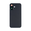 For iPhone 16 Extra Glass Without NFC, Enlarged Camera Frame Black