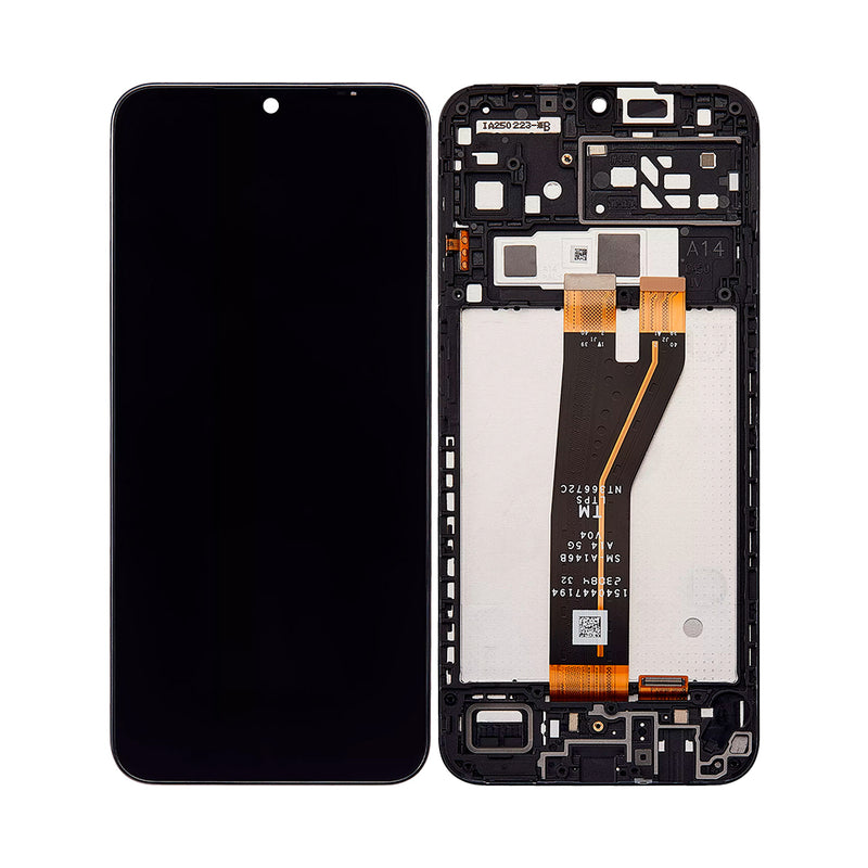 Samsung Galaxy A14 A145F Display And Digitizer With Frame Black OEM