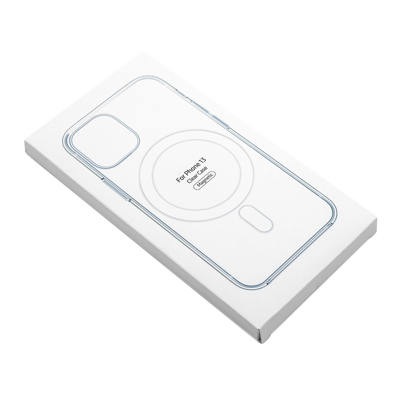 Étui magnétique transparent pour IPhone 13
