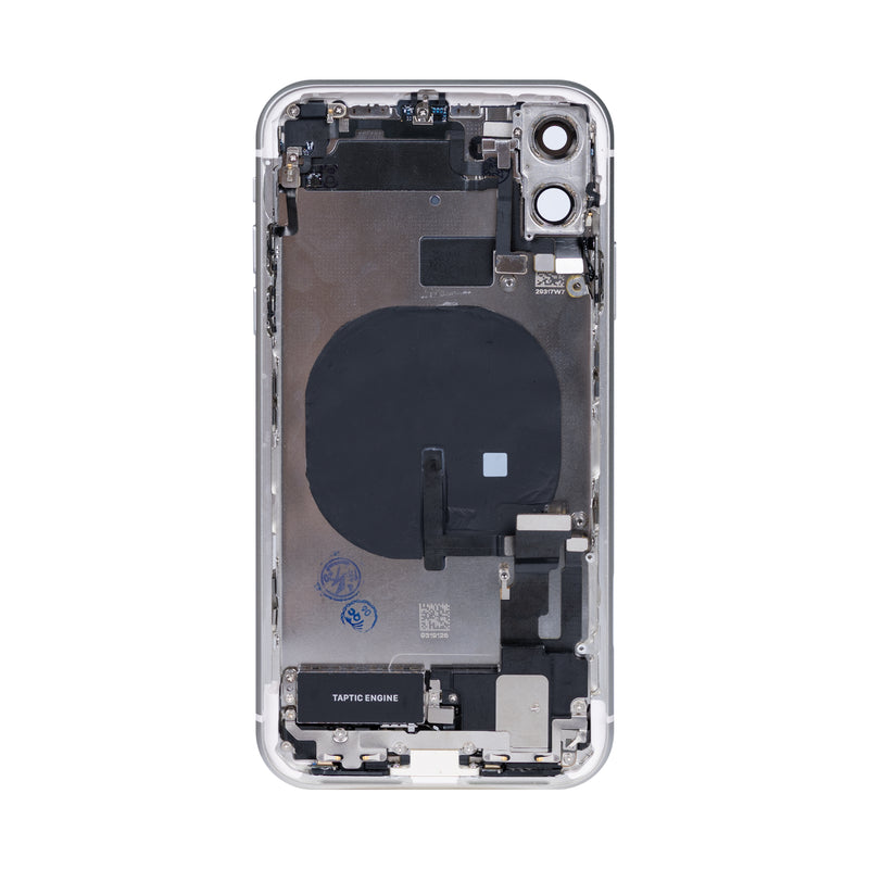 For iPhone 11 Complete Housing Incl All Small Parts Without Battery And Back Camera (White)