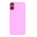 For iPhone 16 Extra Glass With NFC, Enlarged Camera Frame Pink