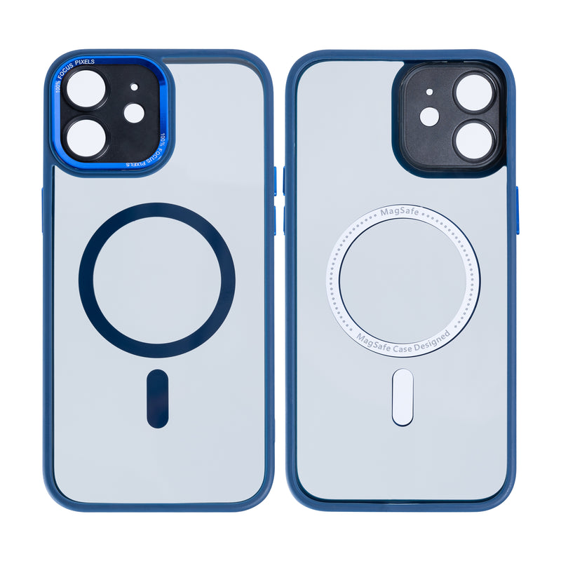 Rixus Classic 04 Case With MagSafe For iPhone 12 Dark Blue