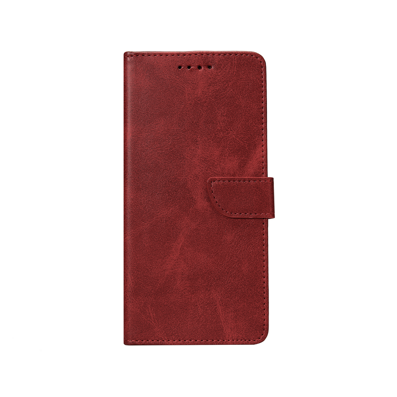 Rixus Bookcase For Samsung Galaxy A16 A166E Dark Red