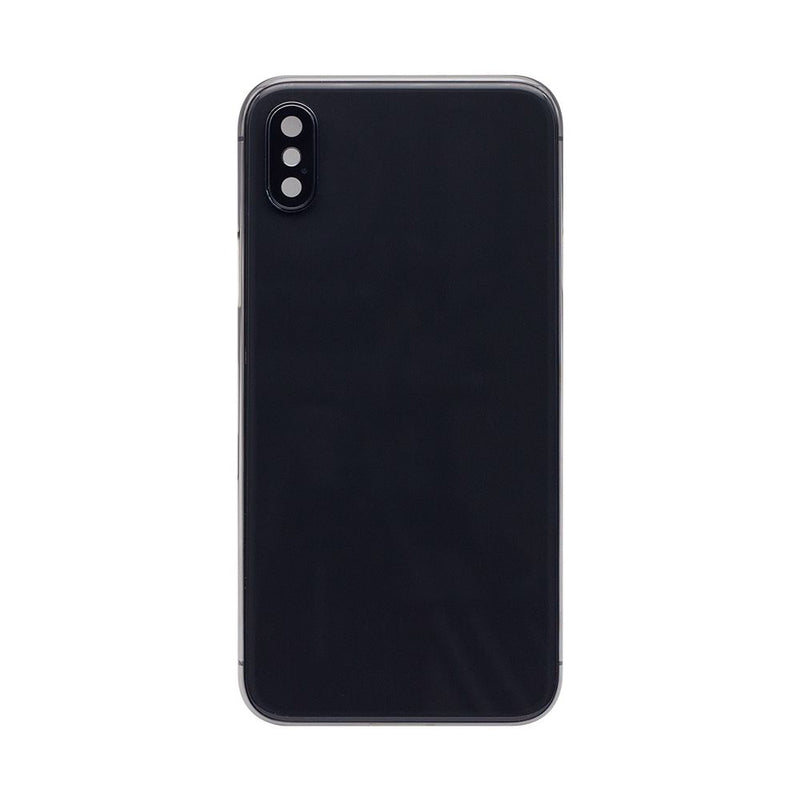 For iPhone X Complete Housing Incl. All Small Parts Without Battery and Back Camera (Black)