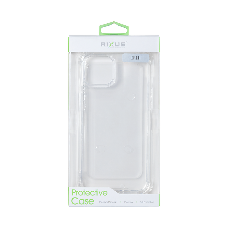 Rixus For iPhone 11 Anti-Burst Case Transparent