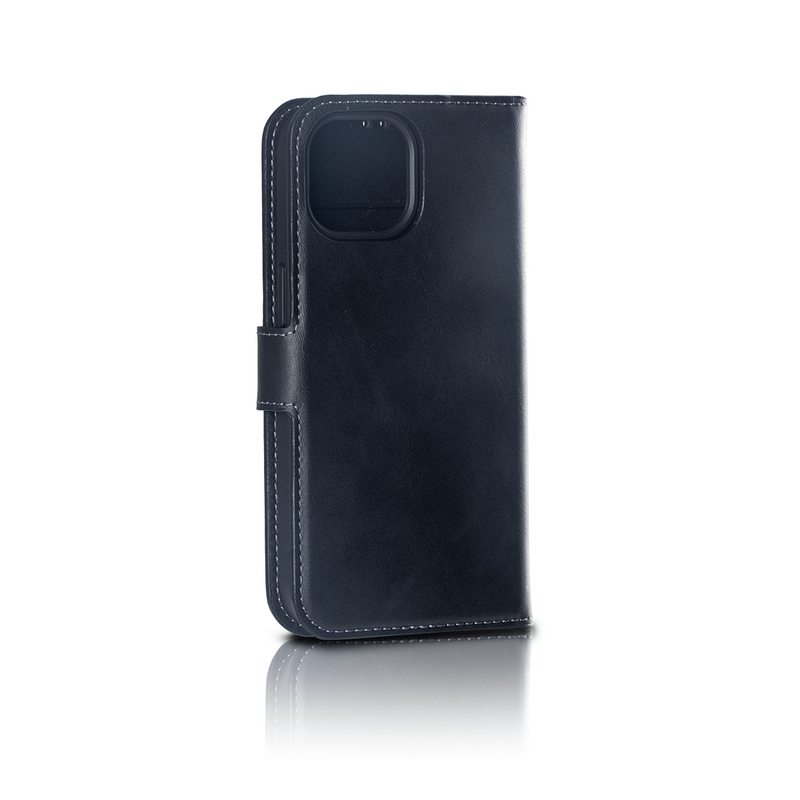 Rixus For iPhone 14 Pro Duo Magnetic Detachable Wallet Noir