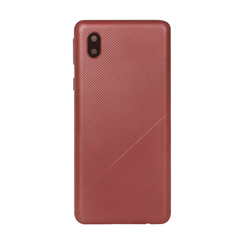 Samsung Galaxy A01 Core A013F Tapa Trasera Roja Con Lente (OEM)