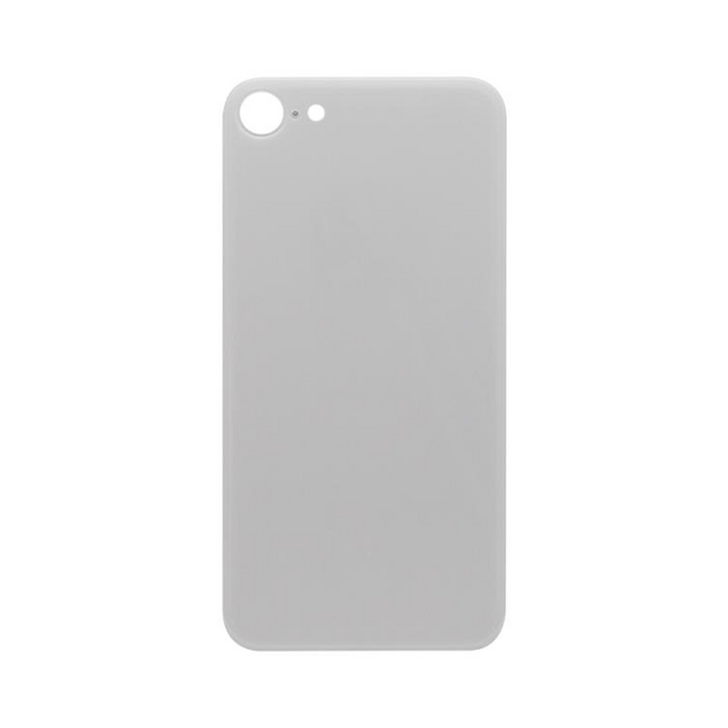 Pour iPhone 8 Extra Glass White (Cadre agrandi de l'appareil photo)