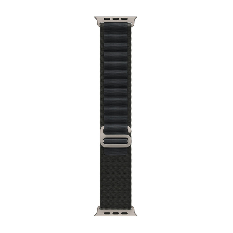 Pour Apple Watch 38mm, 40mm, 41mm Bracelet en nylon Alpine Loop Noir Boîte de vente au détail