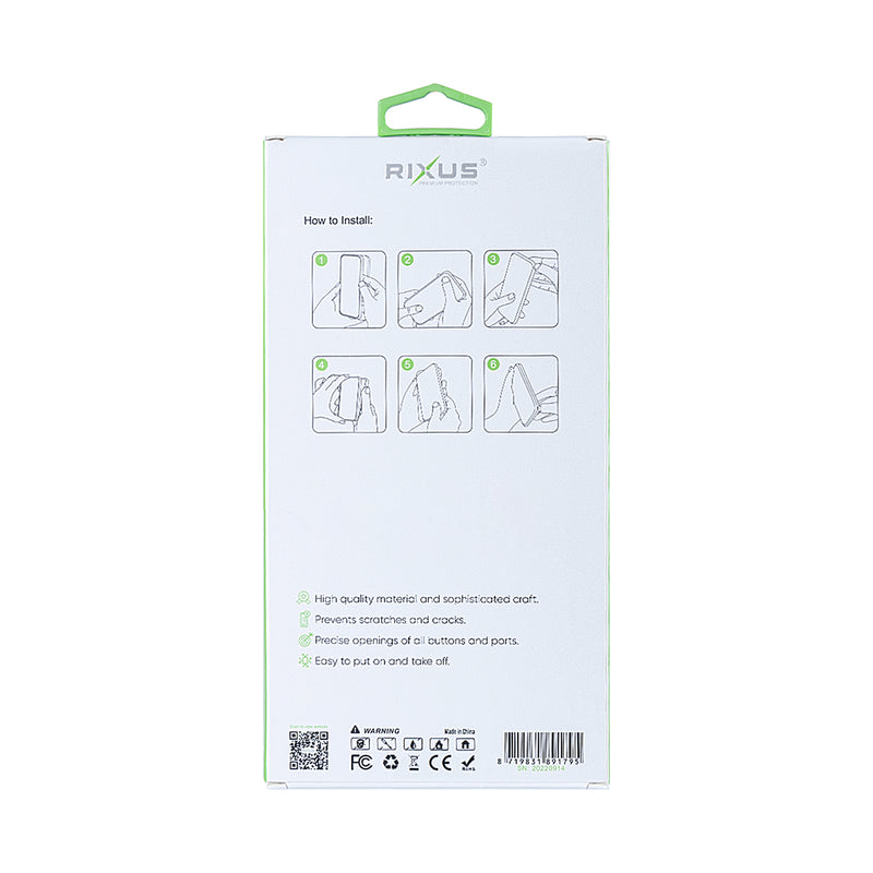 Rixus For iPhone 16 Pro Max Anti-Burst Case With MagSafe Transparent