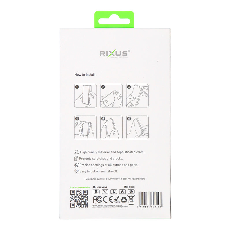 Rixus Classic 02 Funda Con MagSafe Para iPhone 14 Pro Azul
