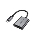 Rixus RXCR01 Type C To SD/TF Card Reader Adapter Space Gray