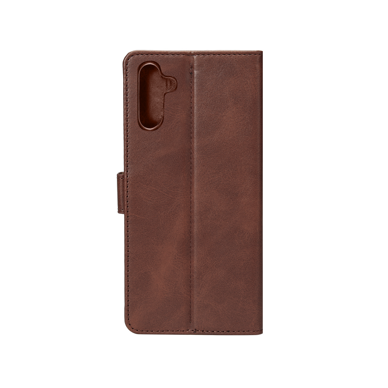 Rixus Bookcase For Samsung Galaxy A16 A166E Brown