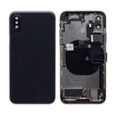 For iPhone X Complete Housing Incl. All Small Parts Without Battery and Back Camera (Black)