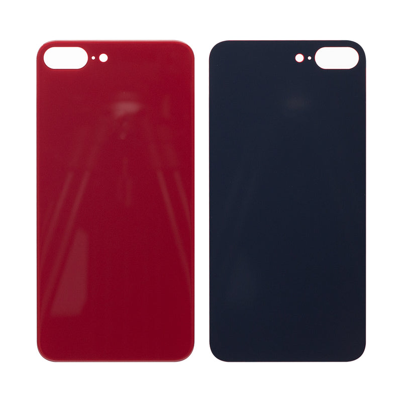 Pour iPhone 8 Plus Extra Glass Red (Cadre de l'appareil photo élargi)