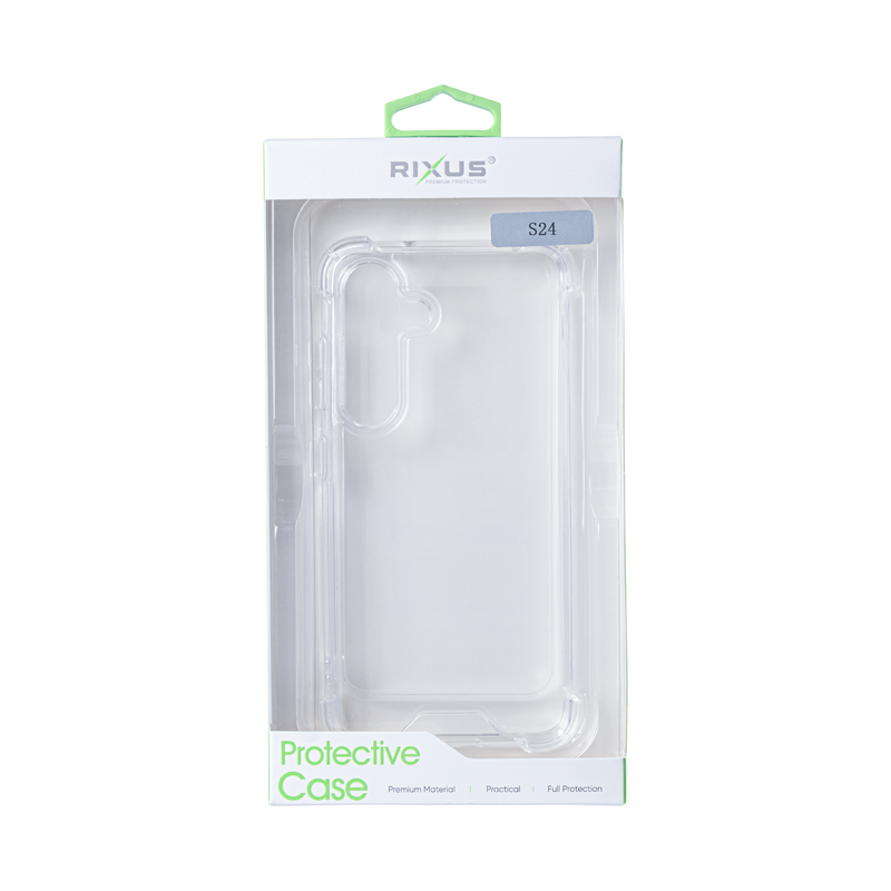 Rixus For Samsung Galaxy S24 5G S921B Anti-Burst Case Transparent