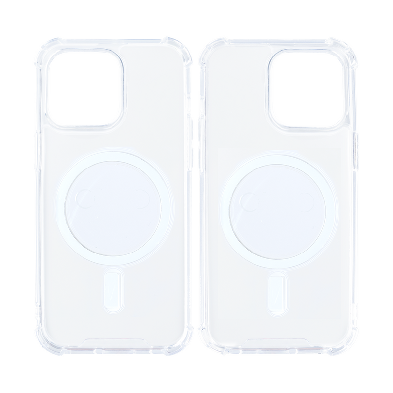 Rixus For iPhone 11 Pro Max Anti-Burst Case With Magsafe Transparent