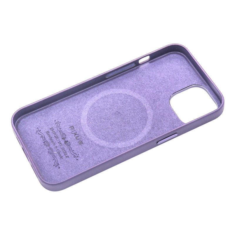 Rixus Classic 02 Case With MagSafe For iPhone 13 Pro Purple