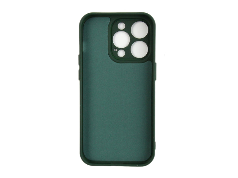 Rixus For iPhone 14 Pro Soft TPU Phone Case Dark Green