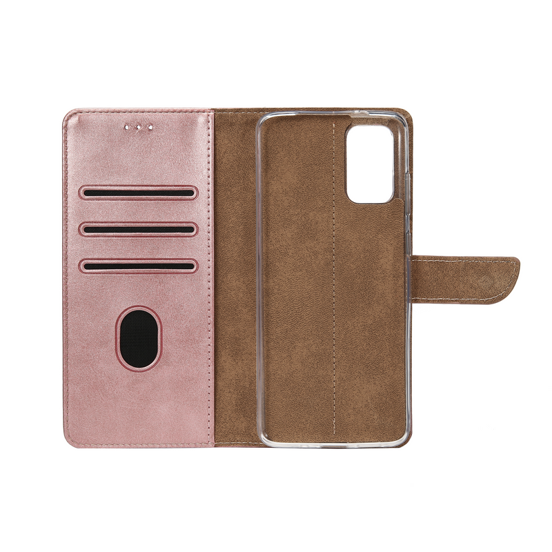 Rixus Bookcase For Samsung Galaxy A52 5G A526B Pink