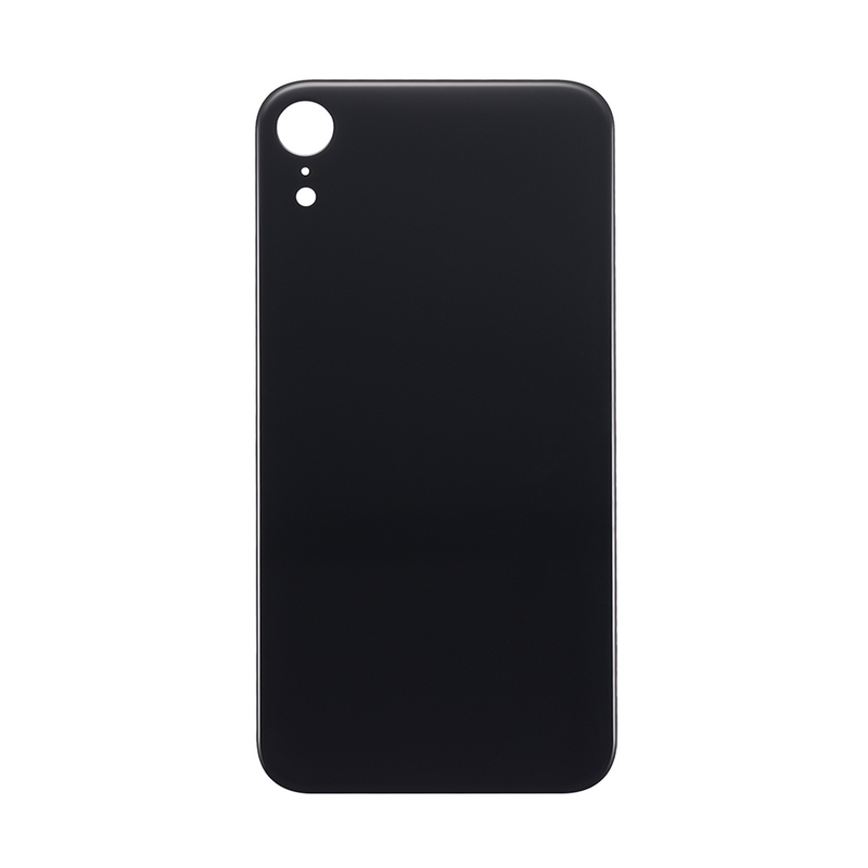 For iPhone Xr Extra Glass Black (Enlarged camera frame)