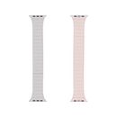 For Apple Watch 38mm, 40mm, 41mm Magnetic Silicone Band Double Color Starlight/Pink Retail Box