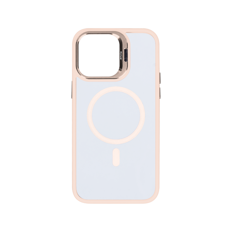 Rixus Classic 03 Case With MagSafe For iPhone 14 Plus Light Pink