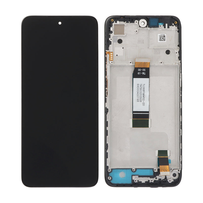 Xiaomi Redmi 12 4G (23053RN02A), 12 5G (23076RN4BI) Display And Digitizer With Frame Black OEM