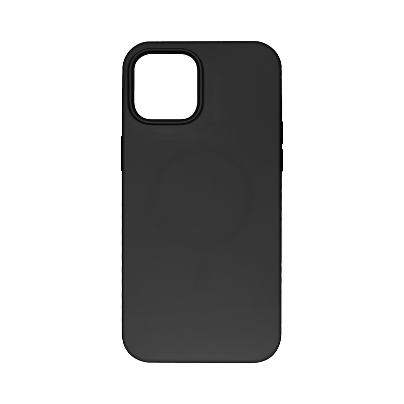 Rixus For iPhone 12 Mini Soft TPU Phone Case With MagSafe Black
