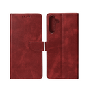Rixus Bookcase For Samsung Galaxy A15 5G A156B Dark Red