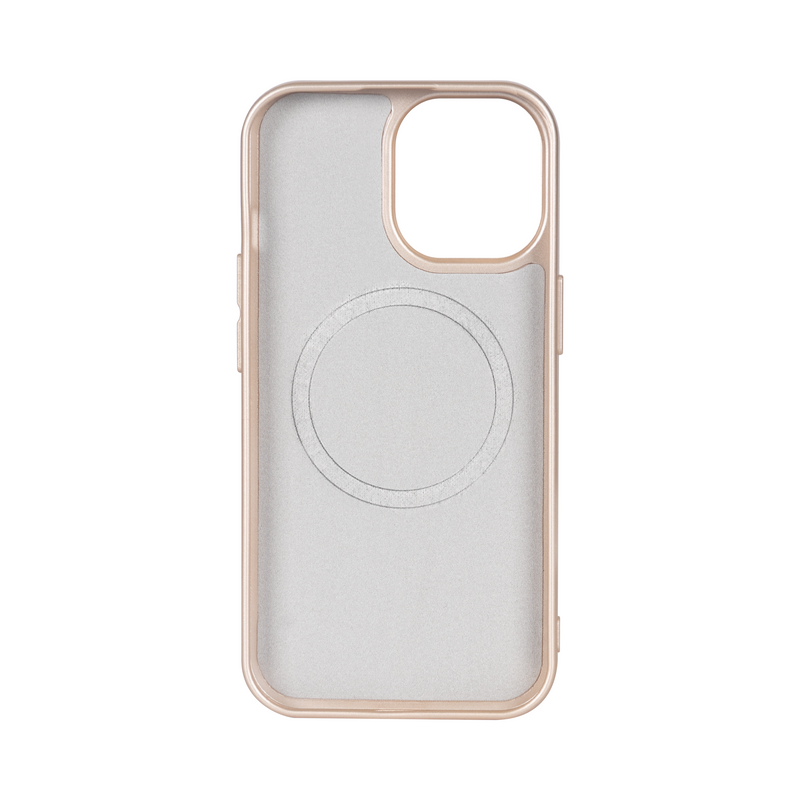 Rixus For iPhone 13 Pro Max Soft TPU Phone Case With MagSafe Gold