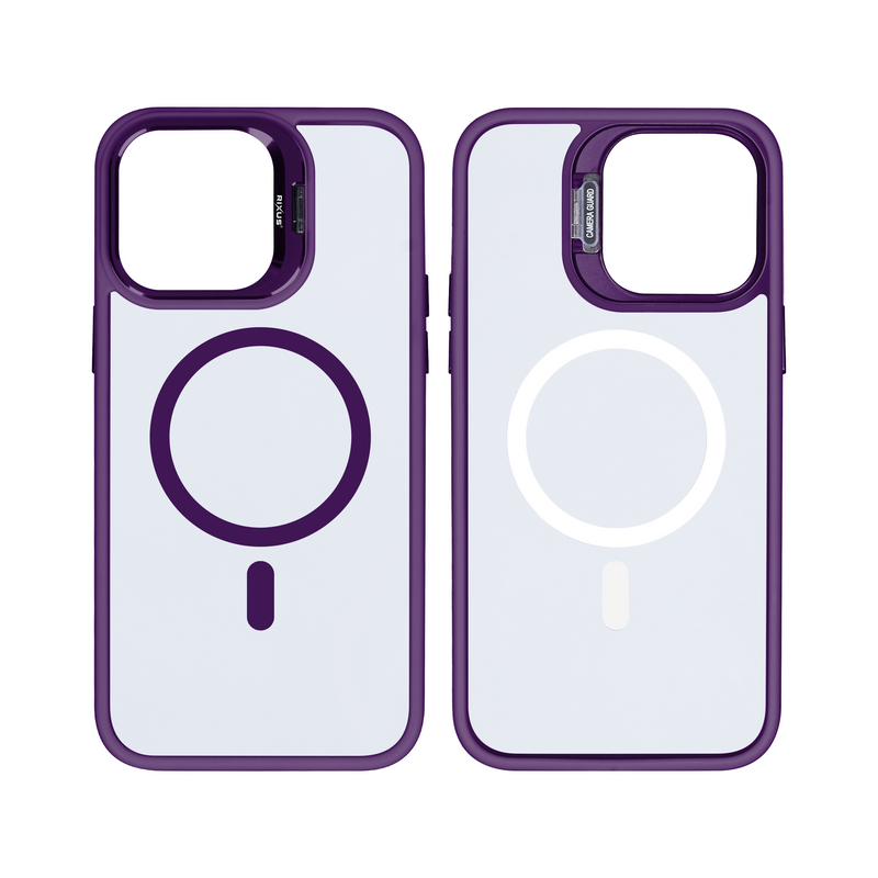 Rixus Classic 03 Case With MagSafe For iPhone 13 Deep Purple
