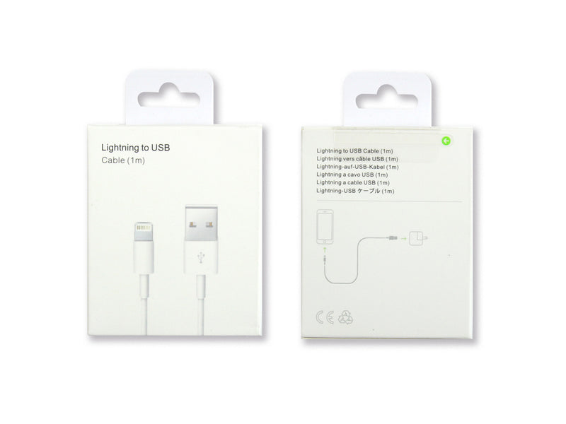 Pour Apple Câble USB-A vers Lightning 1m Boîte de vente au détail