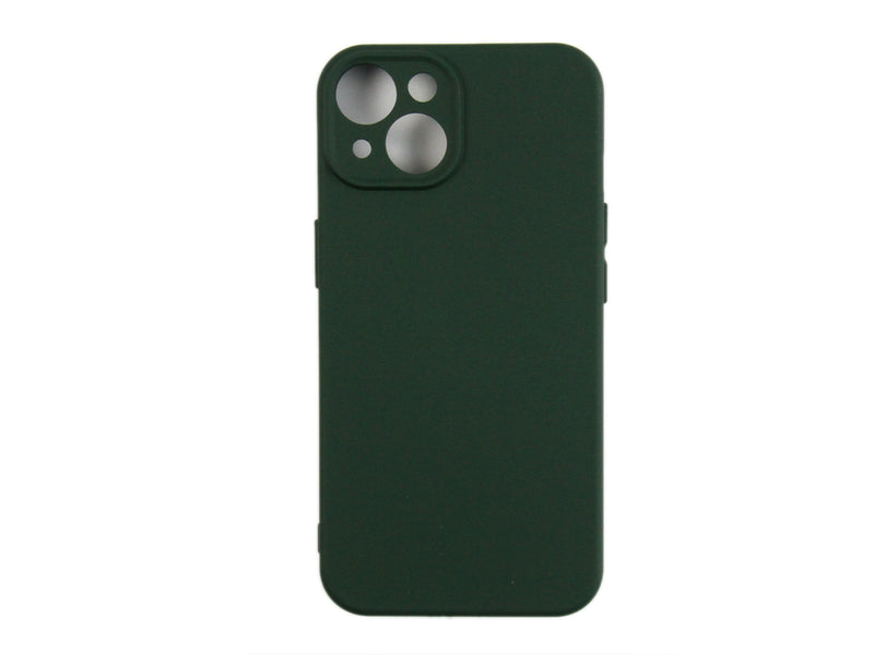 Rixus Para Funda TPU blanda para iPhone 14 Verde Oscuro