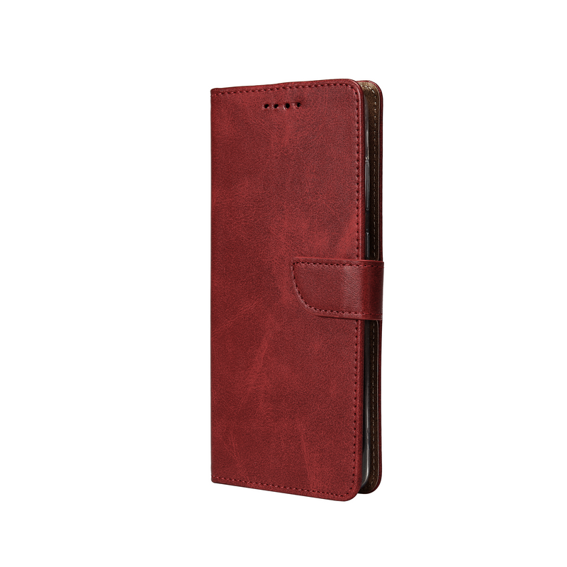 Rixus Bookcase For Samsung Galaxy A5 A520F Dark Red