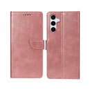 Rixus Bookcase For Samsung Galaxy S25 S931B Pink